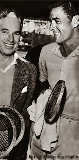 Image result for errol flynn and charles chaplin playing tennis