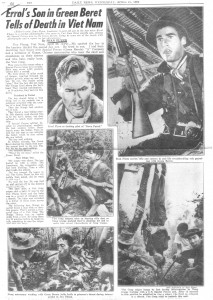 article written by Sean Flynn from 'Daily News', April 27,1966