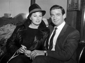 USA San Francisco Anita Ekberg and Rod Taylor