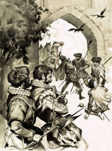 All of Captain Blood's elaborate plans to steal the crown of England came to nothing