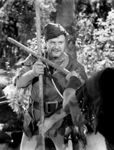 Prod DB © Warner Bros / DR LES AVENTURES DE ROBIN DES BOIS (THE ADVENTURES OF ROBIN HOOD) de Michael Curtiz et William Keighley 1938 USA avec Alan Hale classique du film d'aventure, heros, petit jean code R