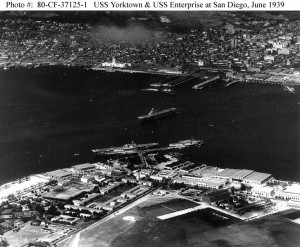 uss yorktown with north island