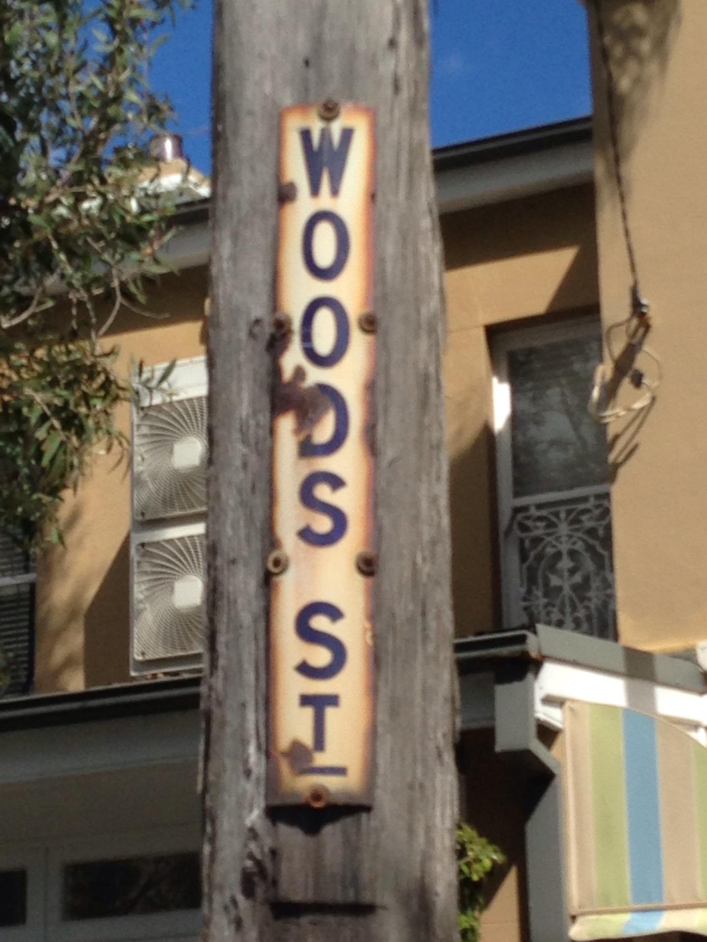 Manly 3 Wood Street Sign
