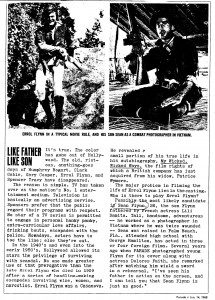 clipping of Sean in Vietnam and Errol in 'Adv. of Robin Hood'