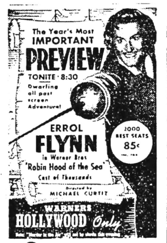 A Premier Date The Sea Hawk The Errol Flynn Blog